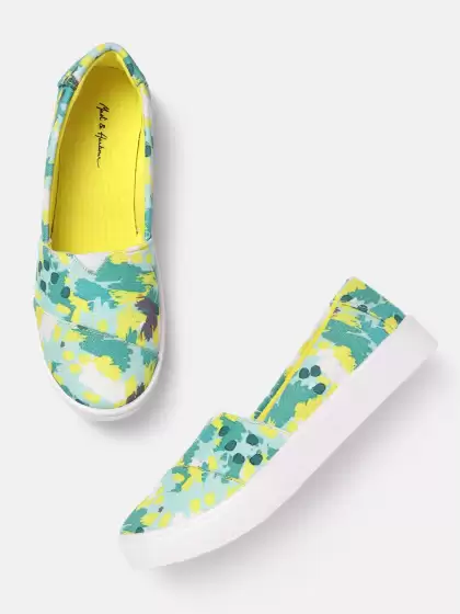 Women Printed Slip-On Sneakers - image 3