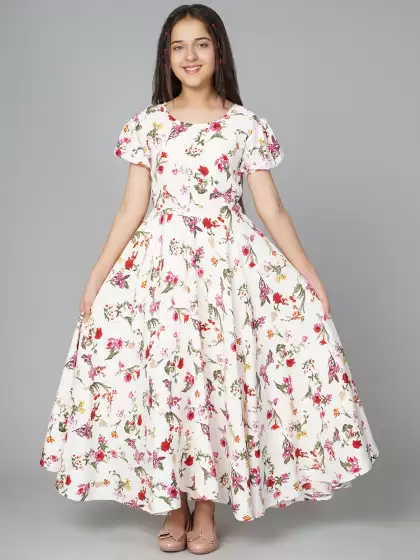 Floral Printed Maxi Dress - image 3