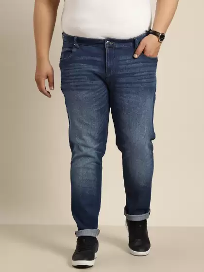 Men Plus Size Tapered Jeans - image 3