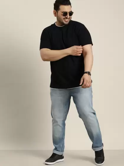 Men Plus Size Tapered Jeans - image 3