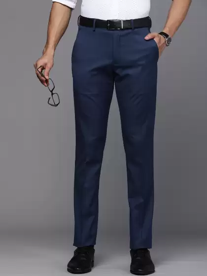 Men Slim Fit Formal Trousers - image 3