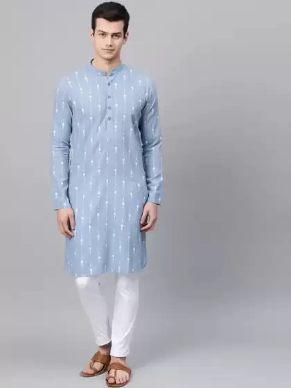 Men Pure Cotton Kurta Set - image 3