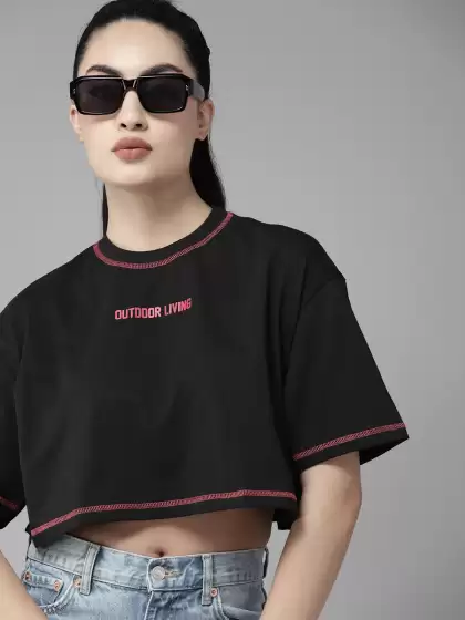 Cotton Boxy Super Crop T-shirt - image 3