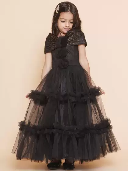 Floral Net Maxi Dress - image 3