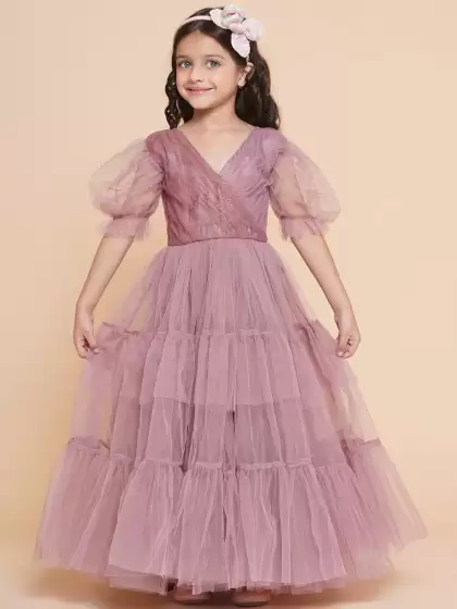 Girls Net Maxi Dress - image 3