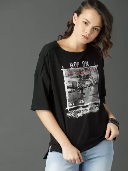 Printed Round Neck T-shirt - image 3