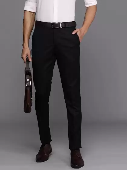 Men Slim Fit Formal Trousers - image 3