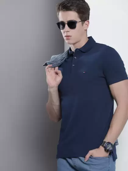 Men Knitted Slim Fit T-shirt - image 3