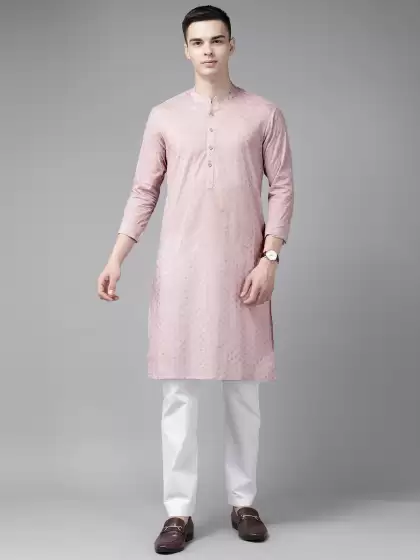 Men Printed Kurta with Pyjamas - image 3