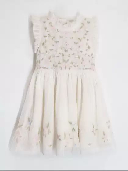 Girls Cotton Fit & Flare Dress - image 3