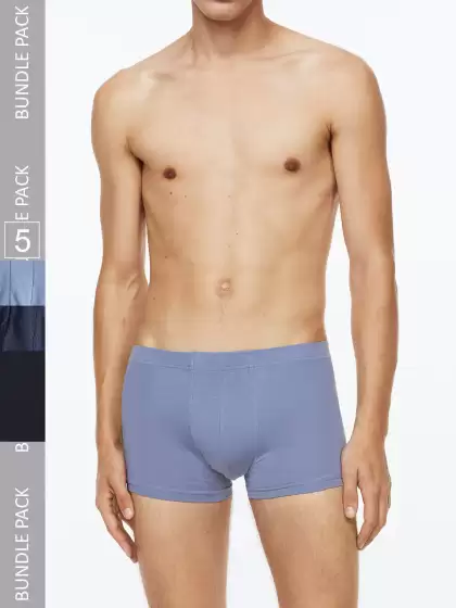 Men 5-Pack Cotton Short Trunks - image 3