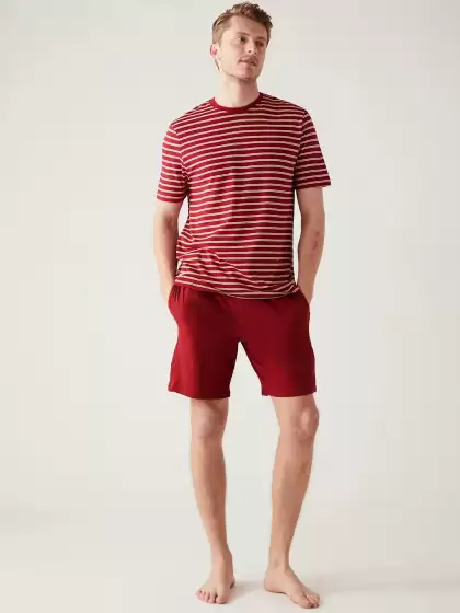 Men Striped Night suit - image 3