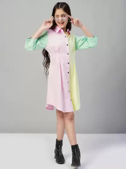 Puffed Sleeve Cotton Dress - image 3