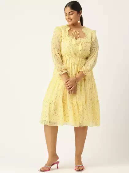 Plus Size Floral Midi Dress - image 3