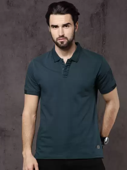 Time Travlr Polo Collar Pure Cotton T-shirt - image 3