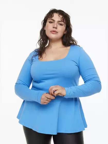 Women Plus Size Peplum Top - image 3