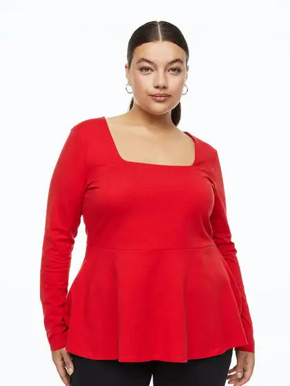 Women Plus Size Peplum Top - image 3