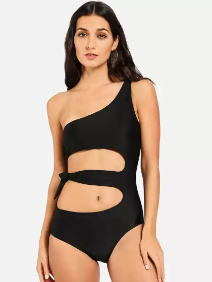Women Cut-Out  One-Piece Swimwear - image 3