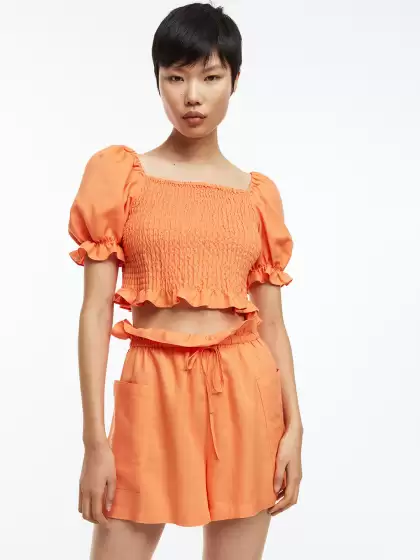 Women Paper Bag Shorts - image 3