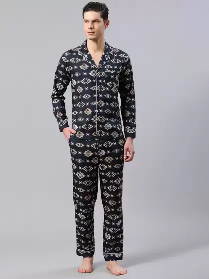 Men Printed Night Suit - image 3