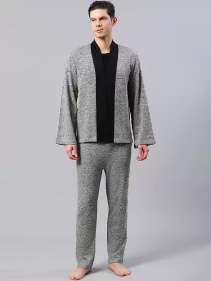 Men V Neck Night Suit - image 4