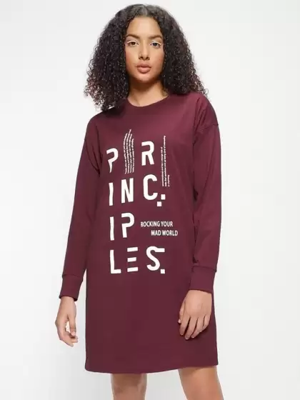 Printed Cotton T-shirt Dress - image 3