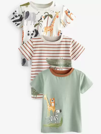 Infant Boys Pack Of 3 T-shirts - image 3