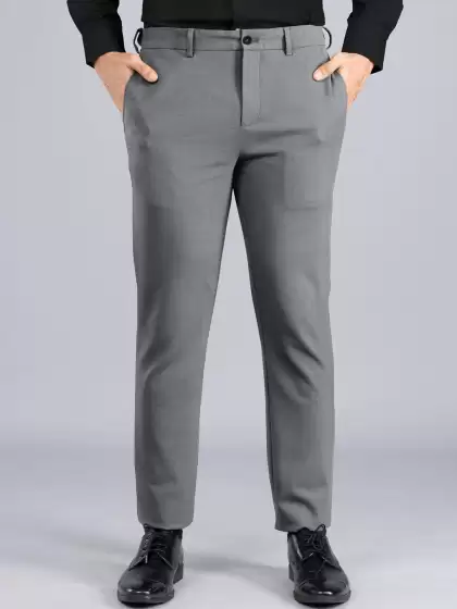 Men Slim Fit Formal Trousers - image 3