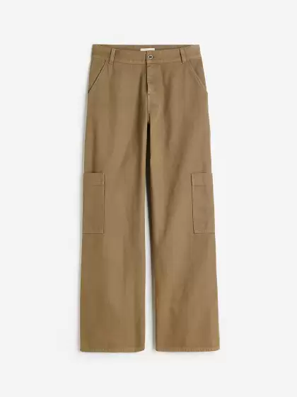 Women Wide Cargo Trousers - image 3