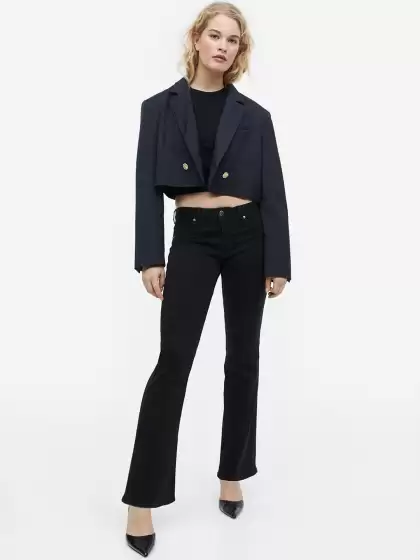 Women Flare Low Jeans - image 3