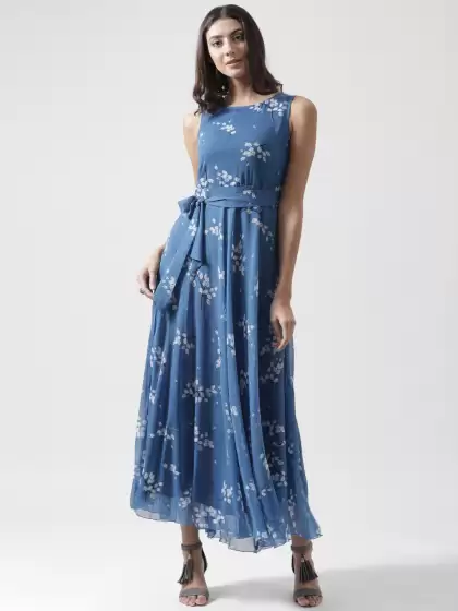 Printed Sleeveless Maxi Dress - image 3