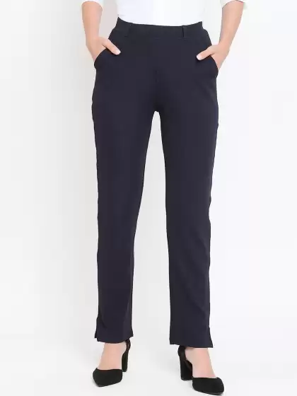 Women Cotton Formal Trousers - image 3