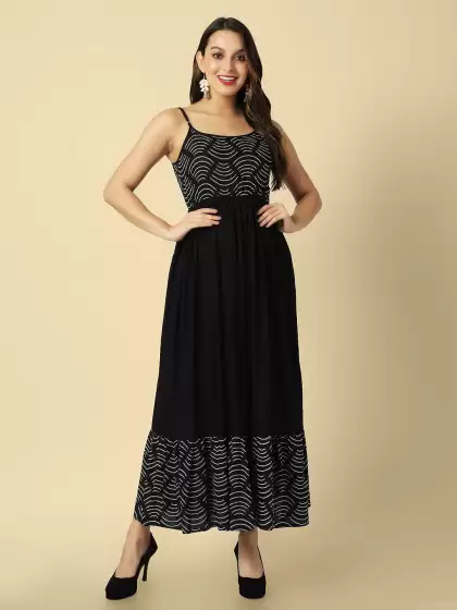 Printed Maxi Dress - image 3
