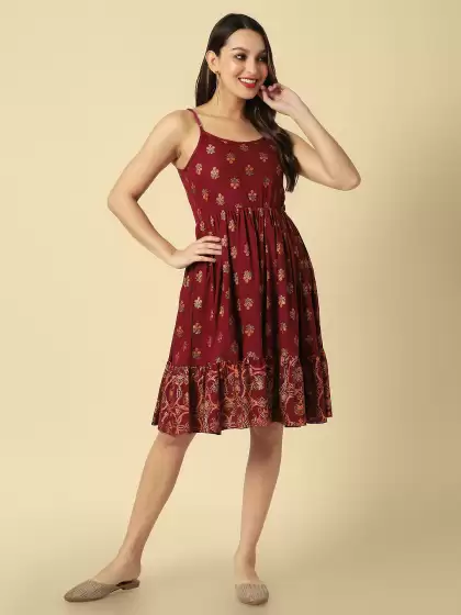 Ethnic Motifs Dress - image 3