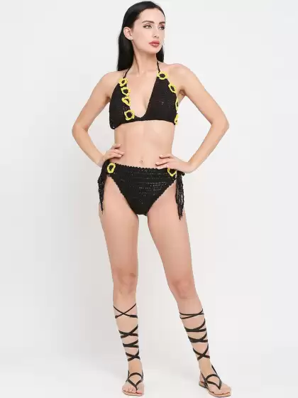 Women Halter Neck Swim Bikini Set - image 3
