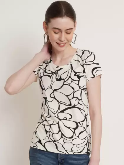 Printed Cotton T-shirt - image 3
