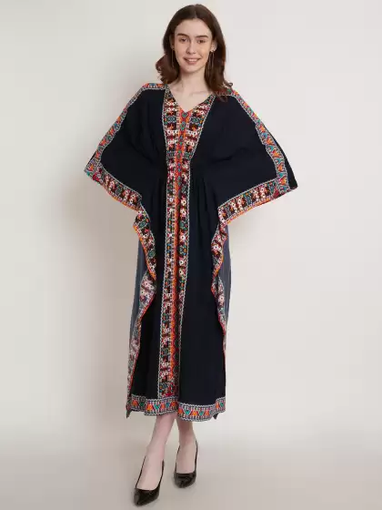Ethnic Motifs Kaftan Dress - image 3