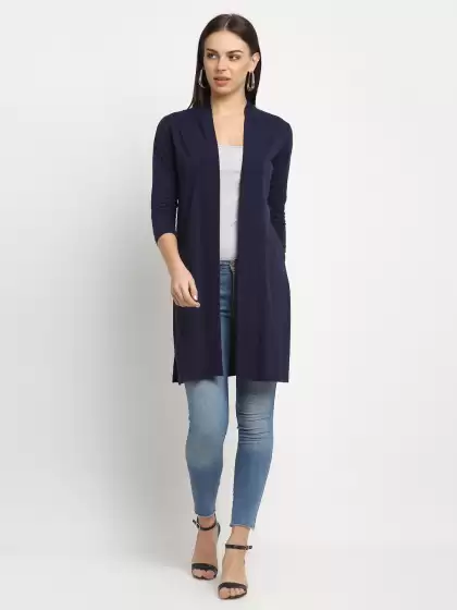 Women Cotton Longline Shrug - image 3