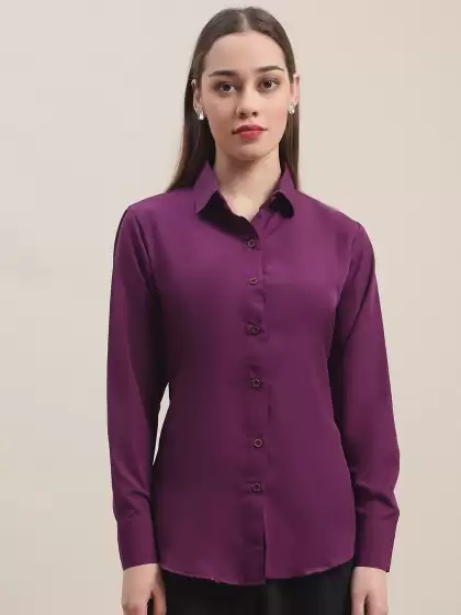 Women Formal Crepe Shirt - image 3