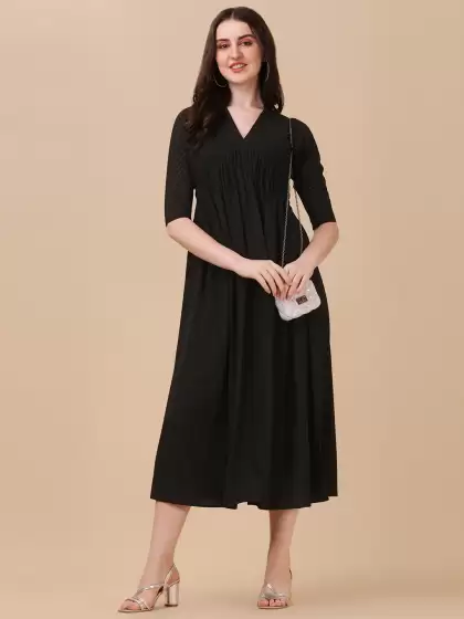 A-Line Midi Dress - image 3