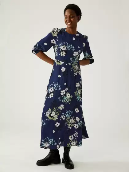 Floral Printed Maxi Dress - image 3