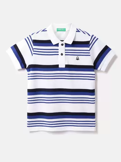 Boys Striped Cotton T-shirt - image 3