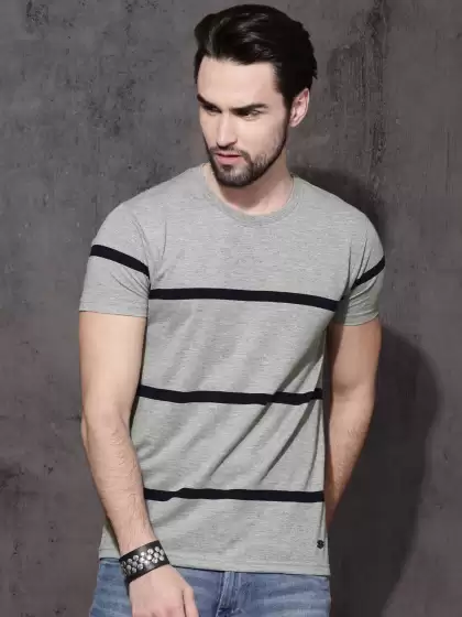 Striped Round Neck T-shirt - image 3