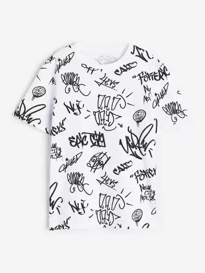 Boys Printed Cotton T-shirt - image 3