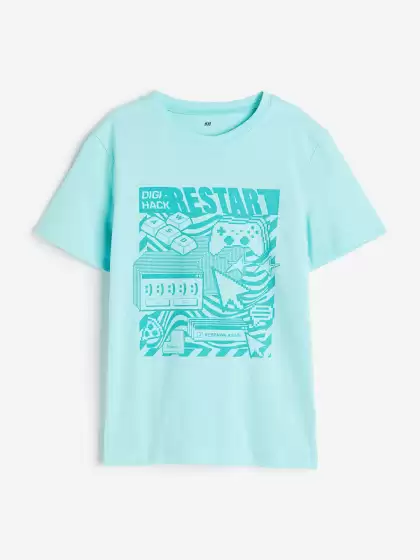 Boys Printed cotton T-shirt - image 3