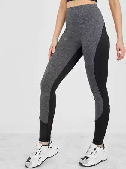 Women Colorblock Active Tights - image 3