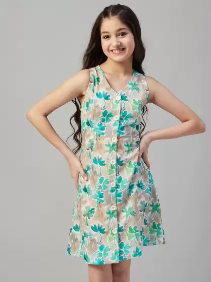 Girls Pure Cotton Shirt Dress - image 3