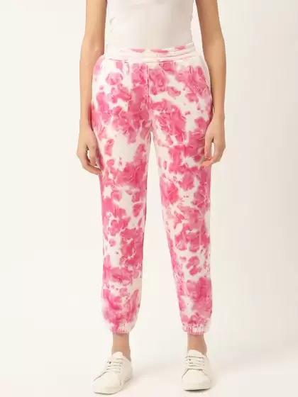 Women Tie & Dye Cotton Relaxed-Fit Joggers - image 3