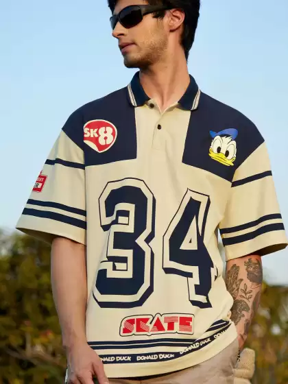Polo Collar Oversized T-shirt - image 3