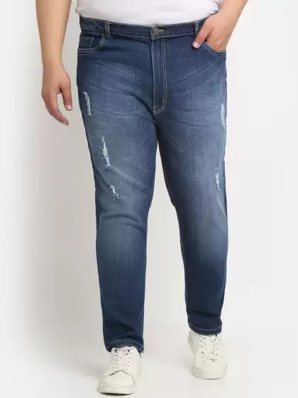 Men Plus Size Cotton Jeans - image 3